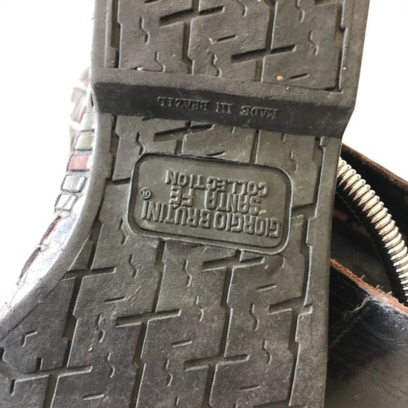 Vintage woven leather loafers unisex - Giorgio Brutini - Picture 9 of 10